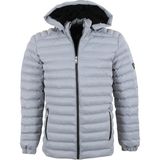 Modarar Erkek Şişme Mont Dar Kesim Açık Gri Renk RAR01365 - 2XL