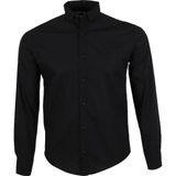 Modarar Erkek Siyah Spor Gömlek Dar Kesim RAR01426 - 3XL