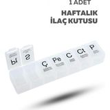 modares store haftalık kutusu 7 günlük hap saklama kabı haftalık düzenleyici - Standart - Beyaz