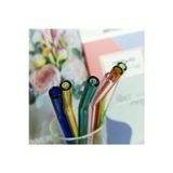 Modares Store Mutfaksultani Straw 6'Lı Renkli Cam Eğimli Isıya Dayanıklı Borosilikat Pipet Ve 1 Adet Pipet Temizleme Fırçası