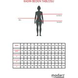 Modarz Kadın Çift Taraflı Giyilebilir Hakiki Deri Mont MN35 - Kırmızı - 7XL