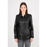 Modarz Kadın Deri Mont 1121MDRZ - Siyah - 3XL