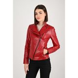 Modarz Kadın Deri Mont 409MDRZ - Kırmızı - Kırmızı - 7XL