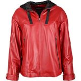 Modarz Kadın Deri Mont 8142SBR - Kırmızı - XL