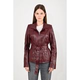 Modarz Kadın Deri Mont 920KSN - Bordo - 7XL