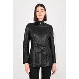 Modarz Kadın Deri Mont 920UZN - Siyah - 2XL
