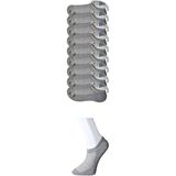 ModaSize Gri Erkek Görünmez Çorap 9 Çift - 40 - 44 - Çok Renkli