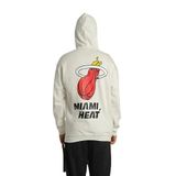 ModaSize(10717) Erkek Oversize Üç Iplik Kapüşonlu Sweatshirt –sırt ve Ön Baskılı, Kanguru Cepli, Rahat Kalıp Maskot Desenli Model - Siyah Beyaz-S-