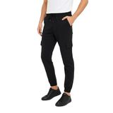 ModaSize(10939) Erkek Siyah Jogger Eşofman Altı Rahat Kalıp, Kargo Cepli, Lastikli Paça, Günlük Spor Pantolon - Siyah-S-