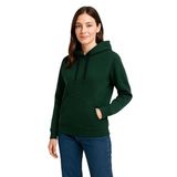 ModaSize(10985) Üç Iplik Kapüşonlu Kanguru Çepli Sweatshirt Hoodie - Haki-L-