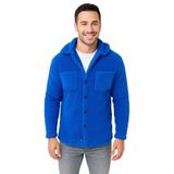 ModaSize(11683) Erkek Pelüş Polar Hırka Gömlek – Yakalı, Ilik Düğmeli, Göğüs Cepli, Yumuşak Dokulu Kışlık Regular Fit Rahat Günlük Model - Saks Mavisi-XL-