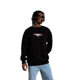 ModaSize(1456) Erkek 3 Iplik Gangster Baskılı Sweatshirt - Siyah-S-