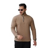 ModaSize(25671) Erkek Zip Yaka Polar Sweat-S-