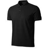 ModaSize(6709) Erkek Pike Kumaş Düğmeli Yaka Regular Fit Günlük Kısa Kol Tişört T-Shirt - Siyah-2XL-