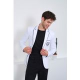ModaTEKS Erkek Beyaz Üst Ceket Modackt Tyc00491277448