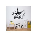 Modatools Kişiye Özel İsim Futbol Dekoratif Duvar Sticker Çıkartması Bebek Çocuk Odası