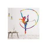 Modatools Ritmik Şerit Poz Jimnastik Dekoratif Duvar Sticker Çıkartma Spor Salonu Çocuk Odası