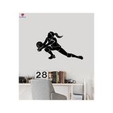 Modatools Spor Merkezi Cam Duvar Sticker Voleybol Oyuncusu Genç Kız Spor Sanat Odası Dekorasyon Çıkartmaları