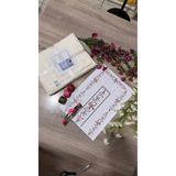 MODATU 4lü bohça seti kanaviçe işleme kiti / çıtıpıtı pembe çiçekler