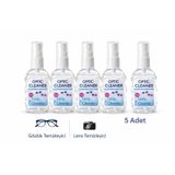 ModaTüm Gözlük Camı Temizleme Spreyi 5 Adet 50ml, Tv-Tablet Ekran, Çok Amaçlı Temizleme Spreyi