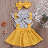 MODAVALS DOKUMA SLOPET POPLIN GÖMLEK & BANDANALI KIZ ÇOCUK SLOPET KOMBİN-4/5 YAŞ