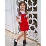 MODAVALS GABARDİN KARDEŞ KOMBİN MINNIE SLOPET & TSHIRT KOMBİN - KIRMIZI copy251478962