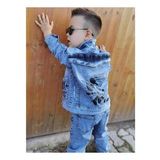 MODAVALS MICKEY BASKILI UZUN KOLLU ERKEK ÇOCUK KOT KOMBİN