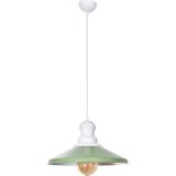 Modavize Afra Modern Tasarım Salon Mutfak Yatak Odası Cafe Mutfak Metal Yeşil Renk Tekli Avize ( Çap 36 cm ) - Siyah - 1