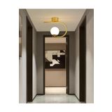 Modavize Alina Modern Salon - Mutfak - Yatak Odası Metal Tekli Plafonyer Gold Tekli Avize Gold Tek Ebat