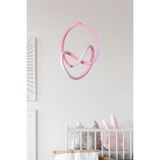 Modavize Anka Modern Tasarım Çocuk Bebek Odası - Salon - Mutfak Pembe Renk Beyaz Ledli Tekli LED Avize
