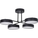 Modavize Aria Modern Tasarım Salon Yatak Odası Mutfak Beyaz Işık Ledli Siyah Renk 4 Lü LED Avize