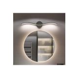 Modavize (AYNA YOKTUR) Martı Modern Siyah Renk Gün Işığı Ledli Banyo - Mutfak - Salon Ledli Duvar Aplik