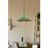 Modavize Carmen Özel Tasarım (Çap 30 cm) Modern Salon - Mutfak - Cafe Yeşil Içi Gold Tekli Sarkıt Avize Yeşil Gold Tek Ebat