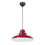 Modavize Carmen Özel Tasarım Modern Cafe Mutfak Salon Bordo içi Beyaz (Çap 30 cm) Sarkıt Tekli Avize Bordo Tek Ebat