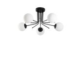 Modavize DAİSY 5 Lİ MODERN TASARIM-RUSTİK-SALON-MUTFAK-YATAK ODASI - GLOP CAMLI SİYAH AVİZE siyah 55 x 40