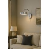 Modavize Jodi Modern Gri Renk Beyaz Işıklı Ledli Banyo Mutfak Salon Ledli Duvar Aplik (PİLLİ DEĞİLDİR)