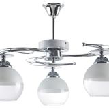 Modavize Karel 3 lü Salon - Mutfak - Yatak Odası Modern Krom Camlı Avize Krom
