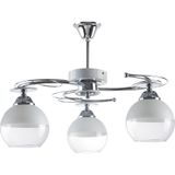 Modavize Karel Modern Krom Camlı 3 Lü Avize