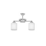 Modavize LÜKS TASARIM Salon - Mutfak - Yatak Odası MODERN PLOFONYER CAMLI İKİLİ AVİZE GRİ 15 x 35.50