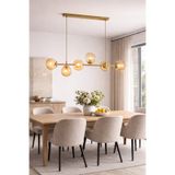 Modavize Milano Modern Tasarım Salon Yemek Odası Mutfak Eskitme Renk Balcamlı Sıralı 6lı Avize
