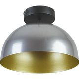 Modavize Neo Modern Tasarım Cafe Mutfak Metal Gri Içi Gold Plafonyer Tekli Avize