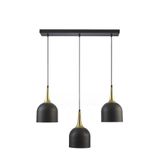Modavize REINA MODERN Salon - Mutfak - Cafe TASARIM METAL BAŞLIK TEKLİ İKİLİ ÜÇLÜ SIRALI AVİZE KLASİ 30 x 90