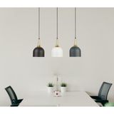Modavize Reina Özel Tasarım Modern Spor Dekoratif Cafe-Mutfak Antrasit Siyah Beyaz Sarkıt Sıralı 3 Lü Avize