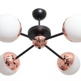 Modavize rima 4lü Salon - Mutfak - Yatak Odası plofenyer siyaha rose modern avize siyah 55 x 48