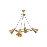 Modavize Rüzgar 4 lü Salon - Mutfak - Cafe retro rustik mafsallı gold metal avize gold 68 x 30
