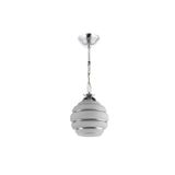 Modavize Salon - Mutfak - Yatak Odası Gümüş detaylı Camlı (15 cm çap) Tekli Avize NoColor-33b0ec06