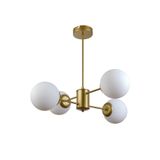 Modavize Seul Modern Tasarım Salon Yemek Odası Mutfak Eskitme Renk Beyaz Camlı Sarkıt 4 lü Avize Eskitme Beyaz 50 x 53