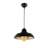 Modavize SİNYOR MODERN METAL Salon - Mutfak - Cafe CAFE-MUTFAK TEKLİ SARKIT AVİZE SİYAHGOLD 25 x 90