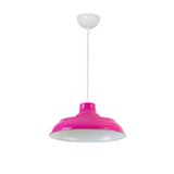 Modavize SİNYOR MODERN METAL Salon - Mutfak - Cafe SIVAMA TEKLİ SARKIT AVİZE FUŞYABEYAZ 25 x 90