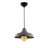 Modavize SİNYOR MODERN METAL Salon - Mutfak - Cafe SIVAMA TEKLİ SARKIT AVİZE GRİ 25 x 90